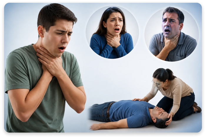 Identify the Choking Emergency
